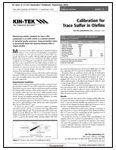 Article Calibration for Trace Sulfur in Olefins Thumbnail