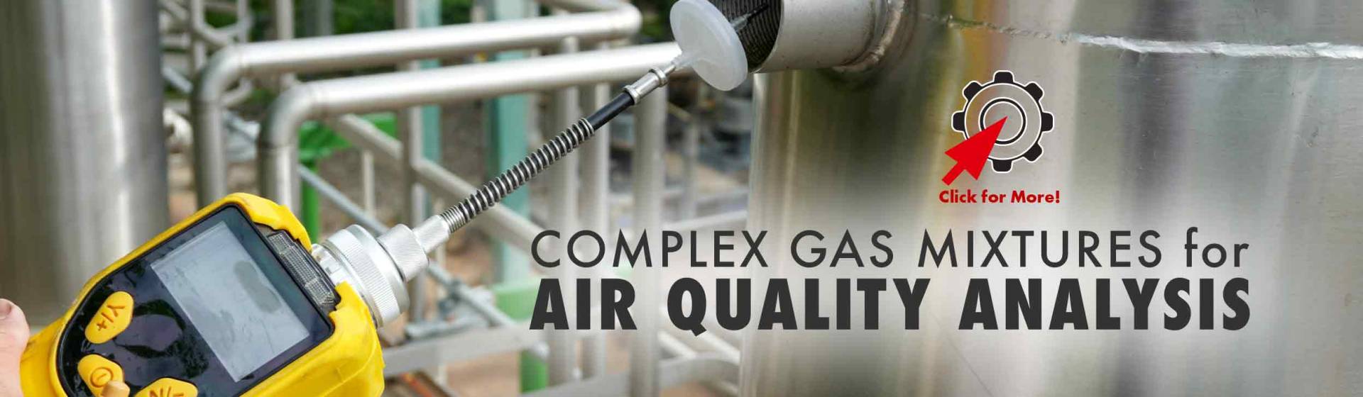 KIN-TEK Complex Gas Mixtures for Air Quality Analysis Banner